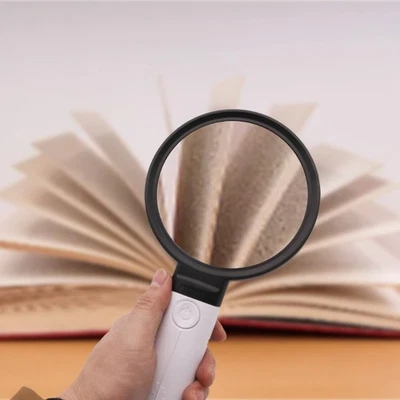 LED Lighted Magnifying Glass Easy to Use for Jewelry Inspection & Book Readings - Image 1 of 4