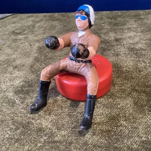 Motocicleta de goma vintage patrulla de carreteras motociclista solo 3,5 pulgadas - Imagen 1 de 7