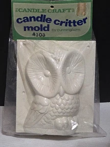 Molde artesanal para velas de búho de Cunningham 6" de alto 3" de ancho artesanía hágalo usted mismo - Imagen 1 de 7