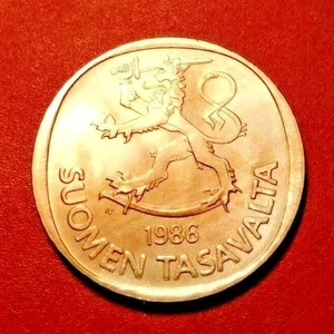*Finland* 1 markka 1986  Nickel *UNC-state * - Picture 1 of 2