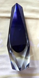 Schöne Blaue DDR Blockvase - Bild 1 von 2