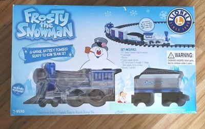 Lionel Frosty the Snowman G Gauge Christmas Tree Skirt Train Set 7-11498 Tested - Image 1 of 4