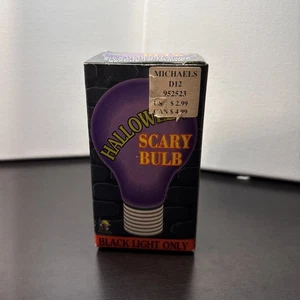 Halloween schwarze Gruselbirne Glühbirne Standardsockel 120V/75 Watt getestet - Bild 1 von 5