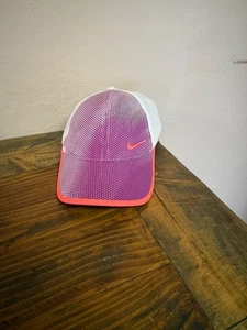 Nike Golfmütze Damen Drifit verstellbar weiß/lila gepflegt - Bild 1 von 8