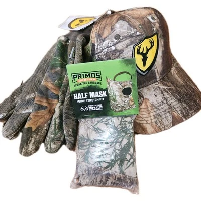 Scent Blocker Hat/Glove Combo with Primos Facemask Turkey Deer Hunting XL/2XL - Image 1 of 4