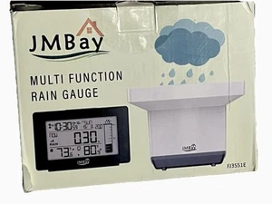 Funk Digitaler Regenmesser mit Thermometer, selbstentleerender Regensammler - Bild 1 von 9