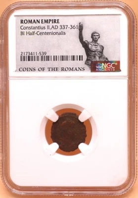 ROMAN EMPIRE Constantius II,AD 337-361 BI Half-Centenionalis - Image 1 of 4