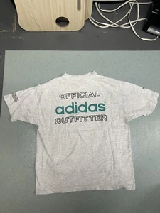 Vintage Adidas Boston Marathon T Shirt Adult Large Grey Short Sleeve Mens - Picture 1 of 6