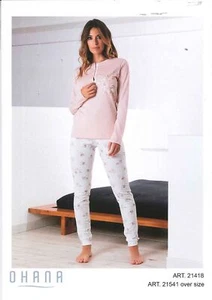 PIGIAMA CALIBRATO DONNA RAGAZZA SERAFINO PURO COTONE OHANA ART.21541 - Imagen 1 de 5