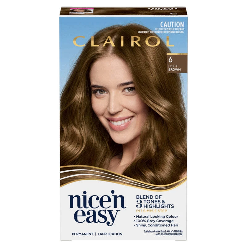Clairol Nice 'N Easy 6 Natural Light Brown Permanent Hair Colour - image 1 of 1