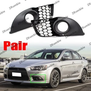 1Pair For Mitsubishi Lancer ES-Sport 2008-2015 LH&RH Front bumper Fog lamp frame - Foto 1 di 3
