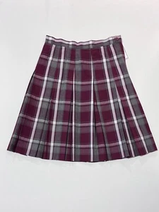 A+ Box Pleat School Uniform Skirt Plaid 54 - Picture 1 of 1