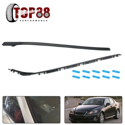 Kit de moldeo de pilar de parabrisas izquierdo+derecho con clips para lexus 2006-2013 is250 is350 Foto 1 de 4