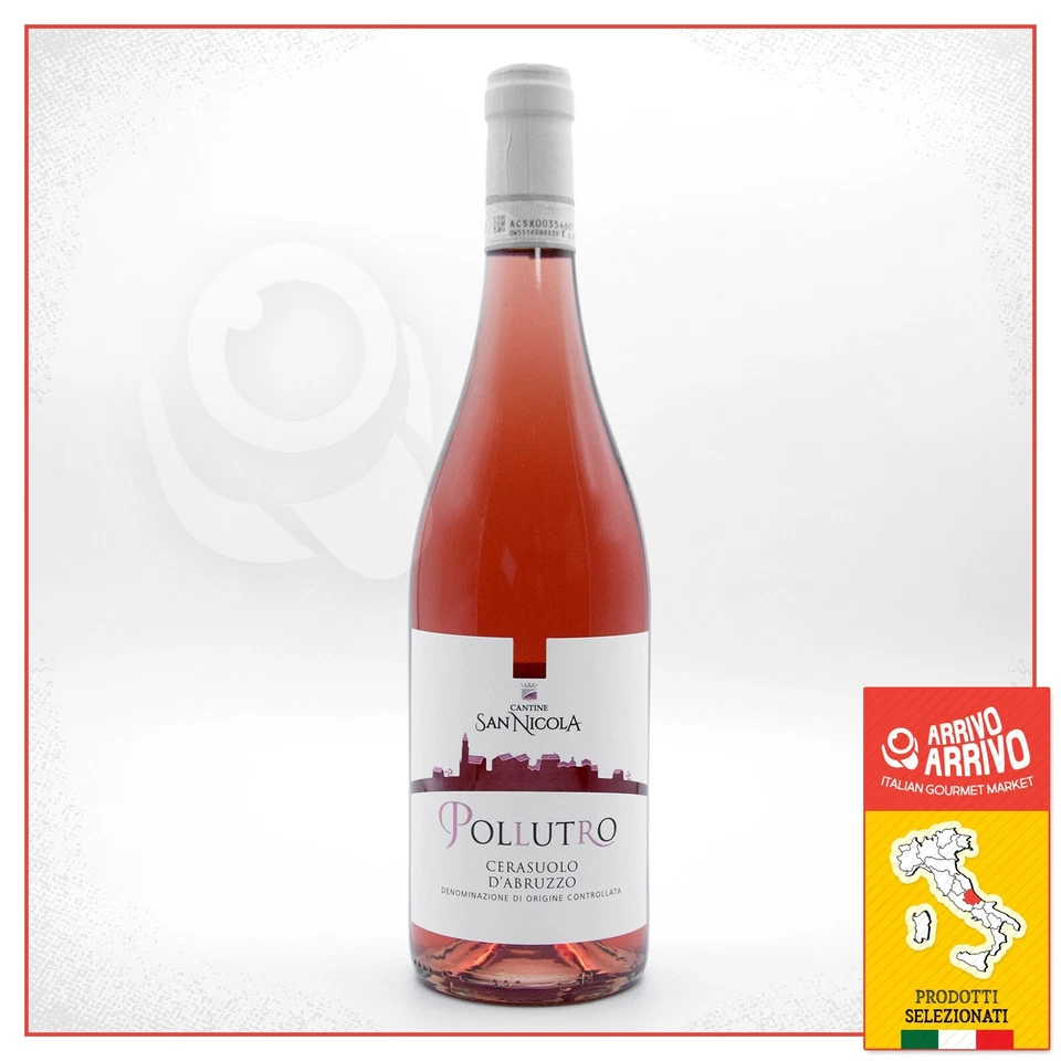 CERASUOLO D'ABRUZZO DOC 0,75 L POLLUTRO VINO ROSATO CANTINE SAN NICOLA
