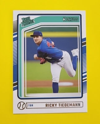 Ricky Tiedemann - Blue Jays - 2024 Donruss - Rated Prospect -  #130 - RC - SP - Image 1 of 2