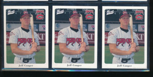 Lot (3) 1996 Best #23 Jeff Conger Carolina MudCats Player Lot (GF60) SWSW6