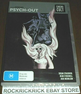 PSYCH-OUT DVD (CINEMA CULT) SUSAN STRASBERG, DEAN STOCKWELL, JACK NICHOLSON (R4) - Image 1 of 2