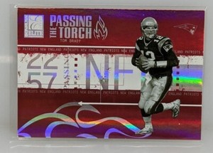 Tom Brady 2005 Donruss Elite Passing the Torch Holo /1000 New England Patriots