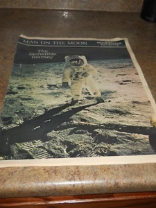 Vintage The Milwaukee Journal - Man On The Moon The Incredible Journey - 1969 - Picture 1 of 4