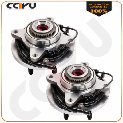 2X 4WD Front Wheel Hub Bearing For 2009-2010 Ford F-150 6Lugs XL XLT W/ABS — 第 1/4 张图片