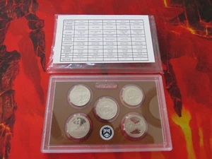 2011 USA National Park Quarter Proof Set of 5 w. COA - Picture 1 of 8