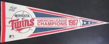 1987 Minnesota Twins American League Champions 30" Felt Pennant 157967