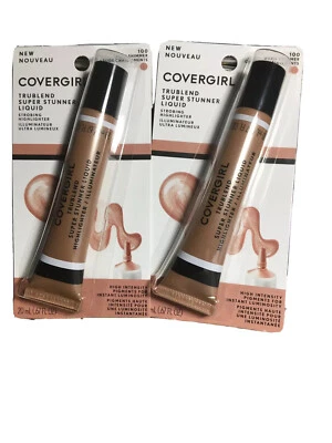 Covergirl Trublend Super Stunner Liquid  Highlighter Warm Shimmer #100 New 2pk - Image 1 of 3