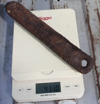 Antique 4.11 lb  Window Sash Cast Iron Counter Weight OLD Original - Image 1 of 2