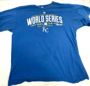 Maglietta Major League Baseball 2014 Majestic Kansas City Royals World Series taglia XL - Foto 1 di 12