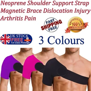 Shoulder Brace Support Strap Magnetic immobilizer Sling Arthritis Posture Pain - Picture 1 of 10