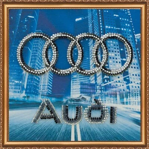 DIY Bead Embroidery Kit "Audi" Beaded Stitching Needlepoint Beadwork - Picture 1 of 5