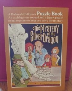 The Mystery of the Silver Dragon Hallmark Book with Jigsaw Puzzle 1976 complete - Picture 1 of 9