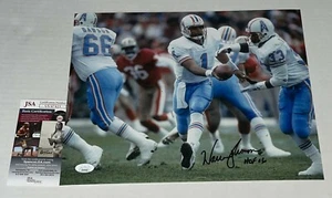 Warren Moon signed Houston Oilers 11x14 photo autographed HOF Inscription 2 JSA - Picture 1 of 2