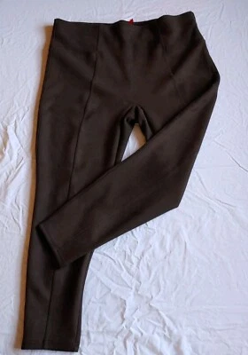 SPANX 3X Leggings Marrón Forrados Pull On Imitación Gamuza Tobillo Alto Cómodos Western Foto 1 de 4