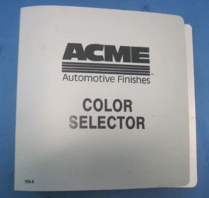 ACME color Manuals 1985 to 1991 in original binder - Imagen 1 de 4