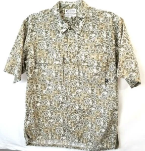 Columbia Sportswear Mens Short Sleeve Button Up Shirt Multi-color Geometric Sz M - Picture 1 of 8