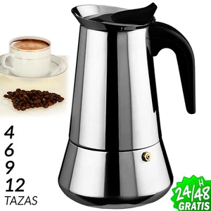 CAFETERA ITALIANA ACERO INOXIDABLE APTO INDUCCION EXPRESSO CLASICA MOKA COFFEE - Imagen 1 de 11