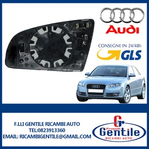 Audi A4 2004-2007 Placa Espejo Retrovisor Térmico Derecho Dx - Imagen 1 de 1
