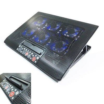 Notebook Kühler M8 Laptop Cooling Pad 6x Lüfter 2x USB Ultrabook 12"-17" - Bild 1 von 4