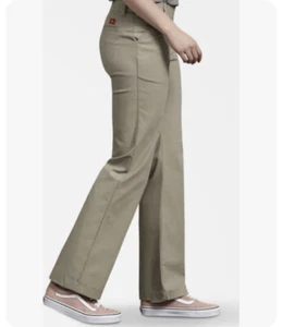 Pantalones para mujer Dickies sarga elástica calce recto caqui beige talla 18W nuevos con etiquetas’s - Imagen 1 de 11