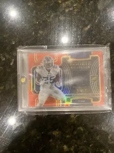 Hassan Haskins Select Red Rookie Swatches - Picture 1 of 2