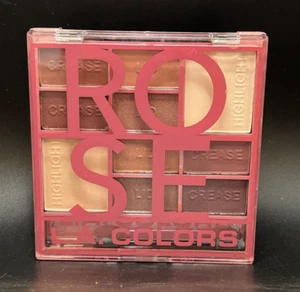 L.A. Colors Color Eyeshadow Palette - CES136 ROSE 0.70 Oz - Picture 1 of 5