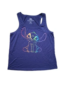 NEW Disney Pride Rainbow Collection Stitch Tank Rayon Blend Women's Size MEDIUM - Picture 1 of 9