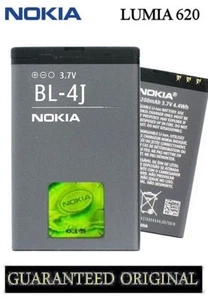 GENUINE BATTERY NOKIA LUMIA 620 C6 C6-00 BL-4J - Picture 1 of 1