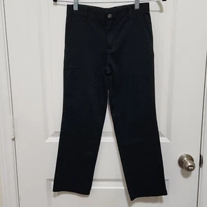 E-land Boys 8 Navy Blue Chino Pants Flat Front Hook & Bar Close Adjustable Waist - Picture 1 of 7