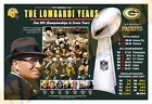 VINCE LOMBARDI’S ILLUSTRIOUS YEARS AS GREEN BAY PACKERS COACH 13”x19” POSTER