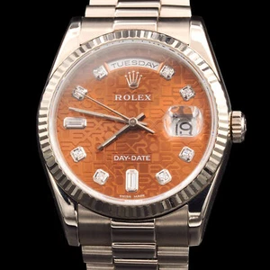 Mens Rolex 18K Day-Date President Havana Brown Anniversary Diamond Dial 118239 - Picture 1 of 8