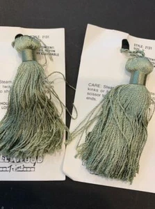 3" SAGE TASSELS LOT OF 6 TRIM HOLLYWOOD TRIMS # 929  - Picture 1 of 1