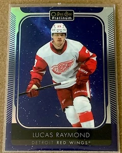 2021-22 Lucas Raymond OPC Platinum Cosmic Blue Variant E-pack Exclusive Rookie - Picture 1 of 4