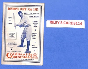 Almanaque de béisbol 1915... artículo raro - Imagen 1 de 2